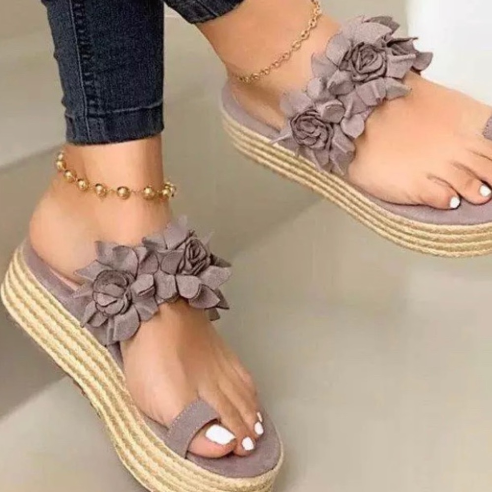 Flower Sandal Platform